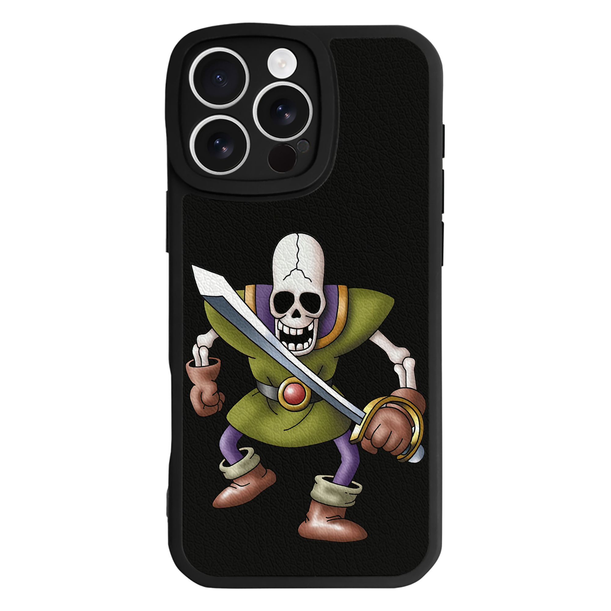 （画像用） ドラゴンクエスト Doragon Kuesuto Dragon Quest 【iPhone 16シリーズ対応】シリコンスマホケース（レザー調） 材質：シリコン